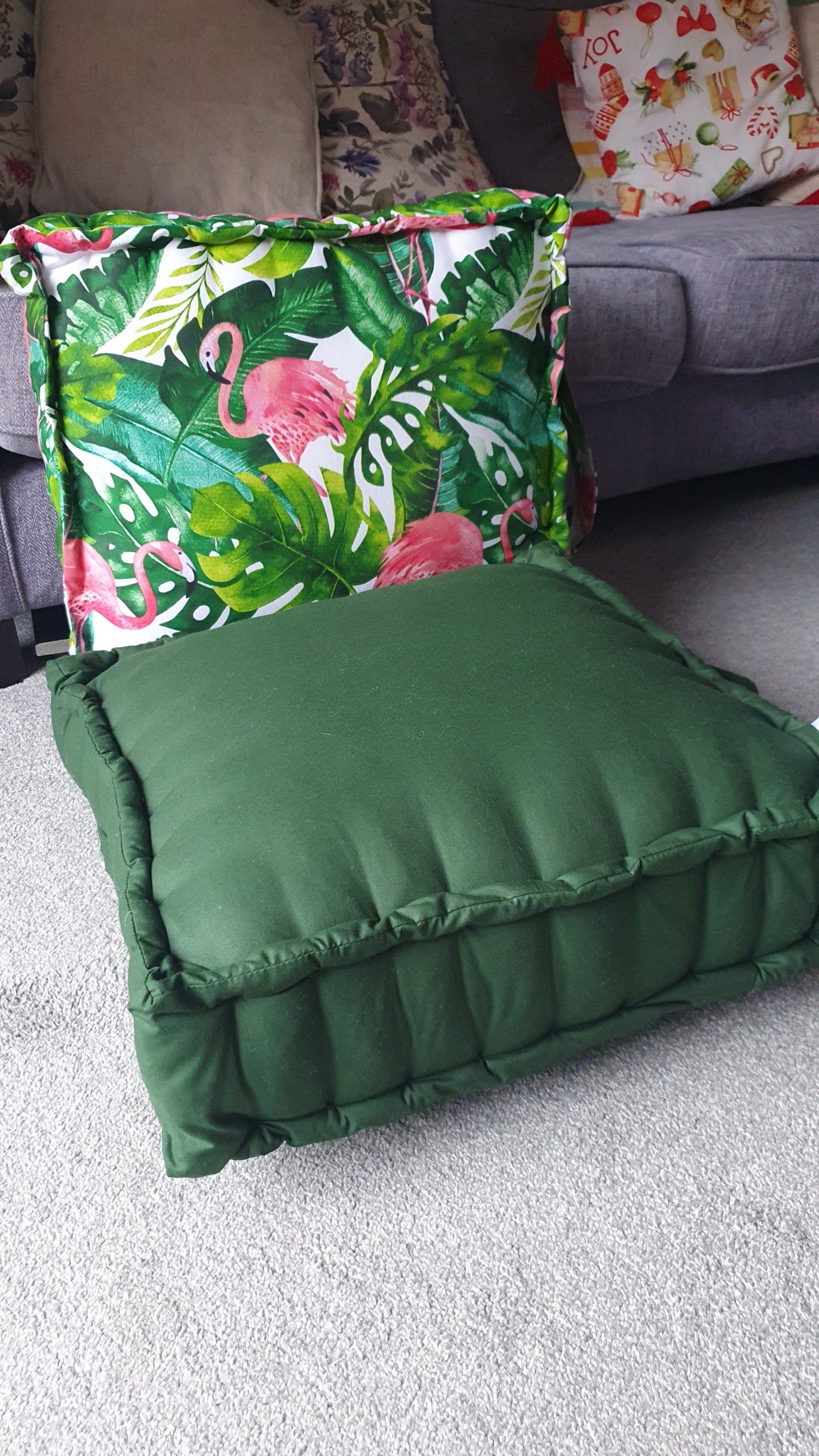 Floor cushion Cotton 50x50x15 cm