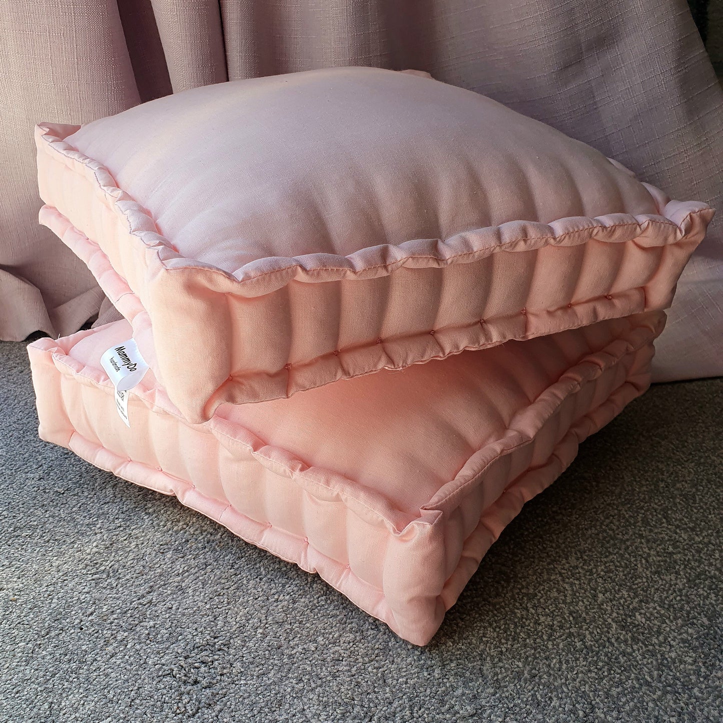 French floor cushion Pink Cotton