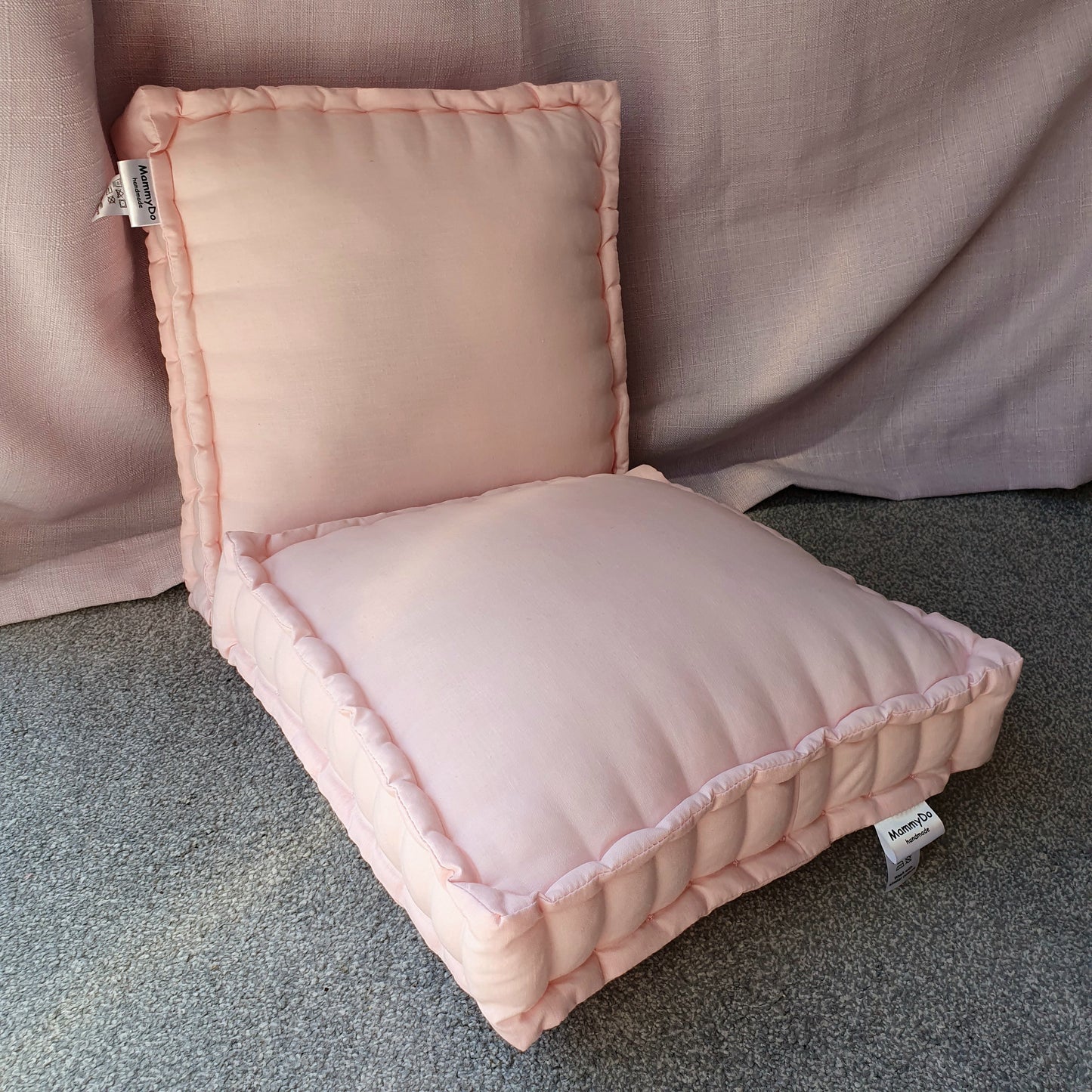 French floor cushion Pink Cotton