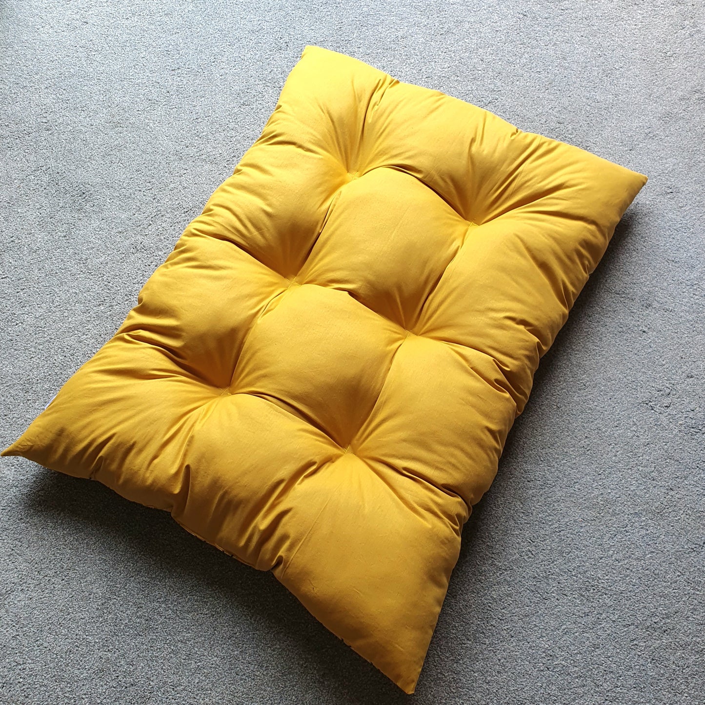 Floor sofa Double sided Rainbow Mustard 95x70 cm