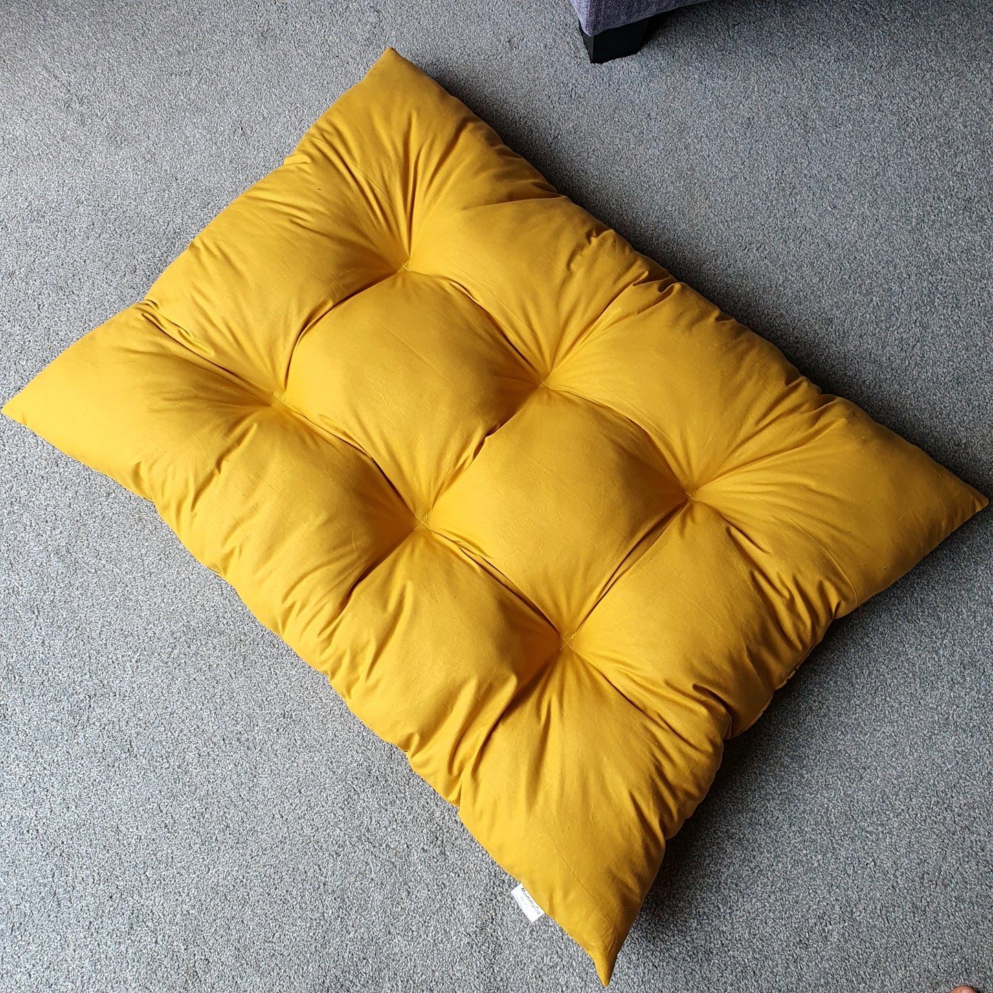 Floor sofa Double sided Rainbow Mustard 95x70 cm