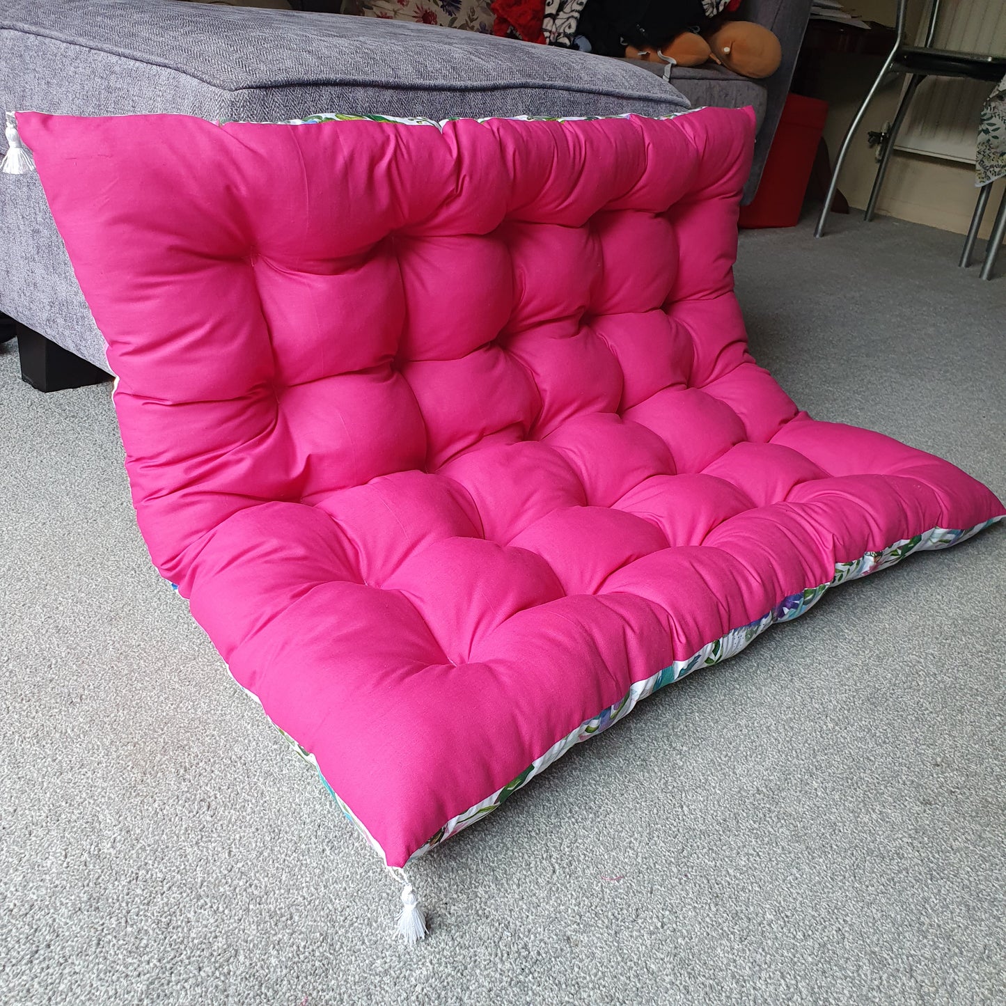 Floor sofa Double sided Hummingbird  Pink 95x70 cm