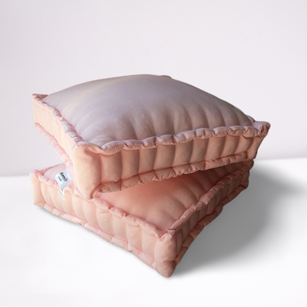 French floor cushion Pink Cotton