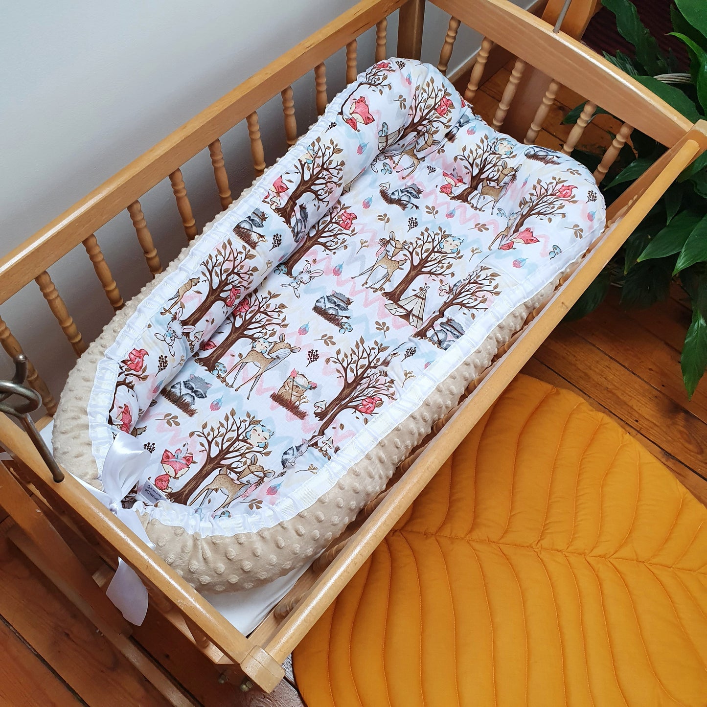 Gift set Forest animals Nest, Blanket, crib sheet